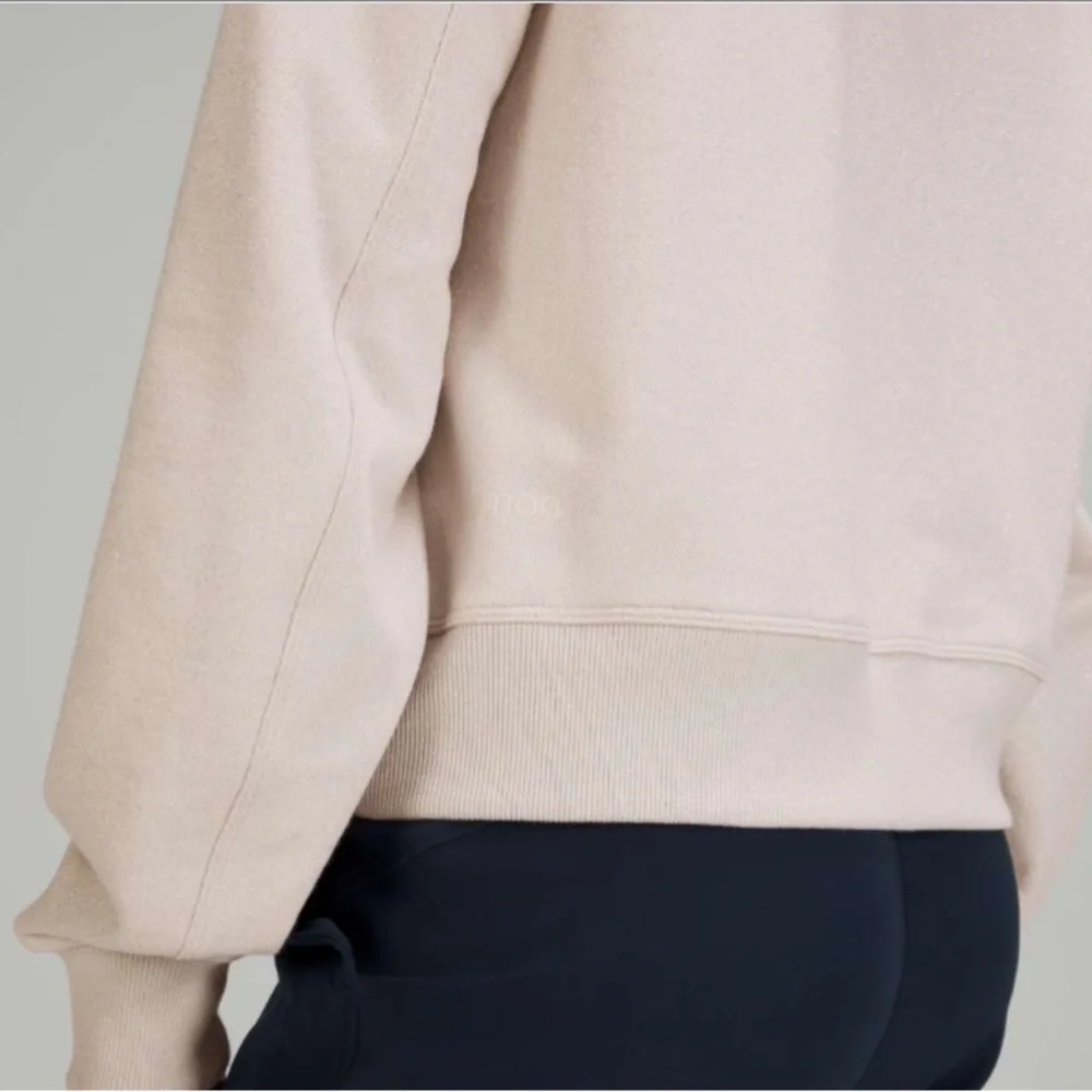 Lululemon Perfectly Oversized Cropped Crew *Spark White Opal